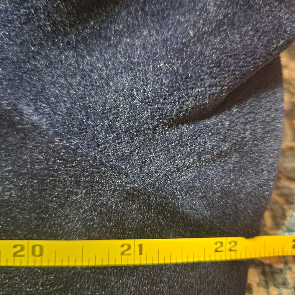 Navy Blue and Yellow Women's Hoodie Sweater - Picture 11 of 12